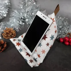 Handykissen / Sitzsack METALLIC STERNANIS  - Smartphonestütze, Handyhalterung, Kirschkernfüllung | RÄUBERKIND