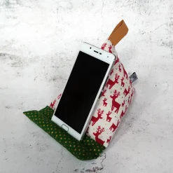 Handykissen / Sitzsack RUDOLF - Smartphonestütze Weihnachten, Handyhalterung, Kirschkernfüllung | RÄUBERKIND