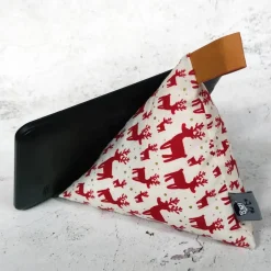 Handykissen / Sitzsack RUDOLF - Smartphonestütze Weihnachten, Handyhalterung, Kirschkernfüllung | RÄUBERKIND