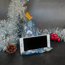 Handykissen / Sitzsack WINTERWALD  - Smartphonestütze Weihnachten, Handyhalterung, Kirschkernfüllung | RÄUBERKIND