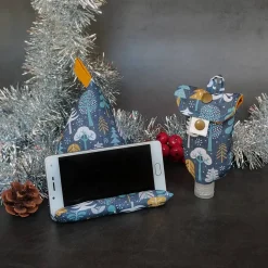 Handykissen / Sitzsack WINTERWALD  - Smartphonestütze Weihnachten, Handyhalterung, Kirschkernfüllung | RÄUBERKIND