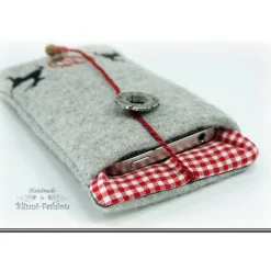 Handytasche - Hirsch im Herz zum OKTOBERFEST, Farbwahl, Handy Etui für Samsung, iPhone  Smartphone,  Handyhülle