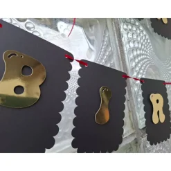 Happy Birthday Girlande/ Wimpelkette Edlen