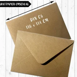 Happy Birthday in Neonfarben nach Wahl Grusskarte inklusive Kraftpapier-Umschlag