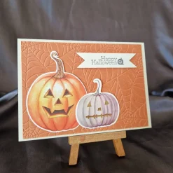 Happy Halloween - Kürbise - Spinnennetz - Einladung