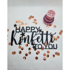 Happy Konfetti to you, Geburtstagsgruß Geschenk zum Geburtstag, Geschenkanhänger, Geburtstagsgeschenk
