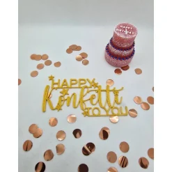 Happy Konfetti to you, Geburtstagsgruß Geschenk zum Geburtstag, Geschenkanhänger, Geburtstagsgeschenk