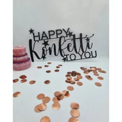 Happy Konfetti to you, Geburtstagsgruß Geschenk zum Geburtstag, Geschenkanhänger, Geburtstagsgeschenk