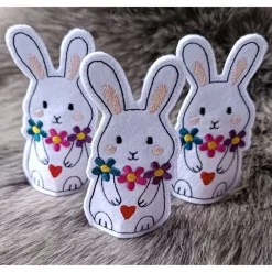 Hase - Osterdeko mit kleinem Versteck / Set mit 6 Stück