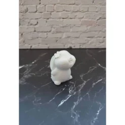 Hase Blümchen aus Gips – Frühlingsdeko zum Selbstgestalten