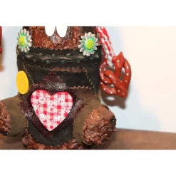 Hase Dekohase BAYERNHASERL handgefertigte Künstler-Figur Geschenk für Bayern-Fans Geldgeschenk bayerisch