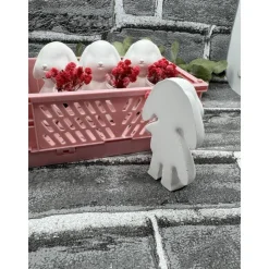 Hase mit Körbchen gefüllt mit Trockenblumen | Deko | Geschenk | Mitbringsel | Keracraft