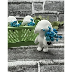 Hase mit Körbchen gefüllt mit Trockenblumen | Deko | Geschenk | Mitbringsel | Keracraft