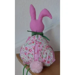 Hase 'Rosa' Kantenhocker Osterhase, Unikat