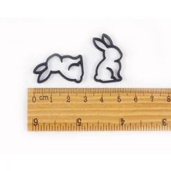 Hasen 3D-Druck Ostern Dekoration Tisch Streudeko, schwarz weiß hellbeige, bunte Farben Dekoration modern scandi