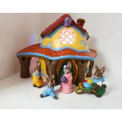 Hasen Haus aus Keramik zum Beleuchten