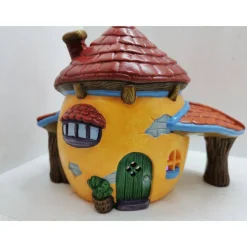 Hasen Haus aus Keramik zum Beleuchten