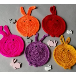 Hasen Untersetzer! Bunny Coasters! Set 5 Stück!