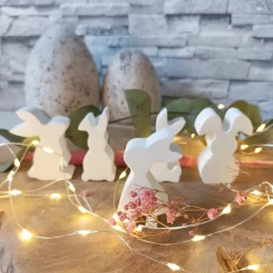 Hasenbande aus Raysin – Handgemachte Osterhasen Deko für dein Zuhause