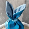 Hasenbeutel mit Hasengesicht Uni blau