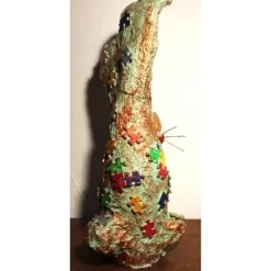 Hasenfigur PUZZLEHASE handgefertigte Künstler-Figur Geschenk für Puzzlefans Geldgeschenk zu Ostern Osterhase Osterdeko