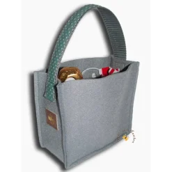 Hasentasche Besticktes Osterkörbchen Motiv Ostertasche Osternest Filztasche Kinder Stofftasche Utensilo Geschenktasche