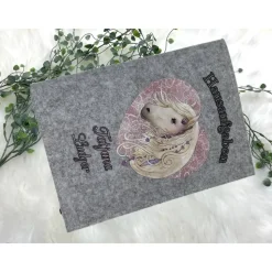 Hausaufgabenheft Hülle Filz Pferd Grundschule Schulheft Schutzhülle Umschlag Geschenkidee Einschulung