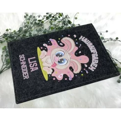 Hausaufgabenheft Hülle Filz Lustiger Hase Grundschule Schulheft Schutzhülle Umschlag Geschenkidee Ei