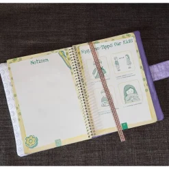 Hausaufgabenheft-Hülle für ein Spiralheft, zur Einschulung, Aufgabenhefthülle für Mädchen