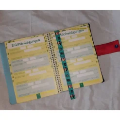 Hausaufgabenheft-Hülle zum Schulanfang, Aufgabenhefthülle für Spiralbindung
