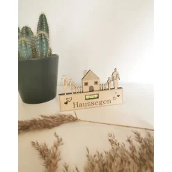 Haussegen als Magnet | Wasserwaage aus Holz | Kühlschrankmagnet | Richtfest | Hochzeitsgeschenk | Einzugsgeschenk