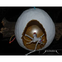 Hübsches großes Osterei mit Figur – ca. 18 cm