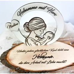 Hebamme Geschenk, Dankeschön Hebamme, Kleinigkeit, Dekoration, Abschiedsgeschenk, Baby, Frau, Kind
