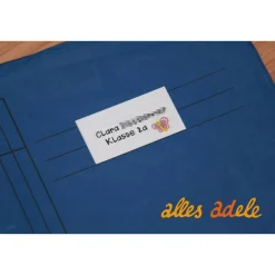 Heftaufkleber für die Schule mit Namen 24 Stk. - Löwe | personalisiert