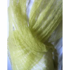 hellgrüne Mohair Stola für Hochzeit, gestrickter Sommer-Schal Frauen, leichtes Schultertuch, Geburtstagsgeschenk für sie