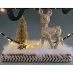 Hello Winter in edler Ausführung mit Beleuchtung,Winter,Weihnachten,Deko,Geschenk,UNIKAT