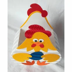 Henne mit Ei - Osternest, Osterkörbchen oder Frühlingsdeko, Osternest aus Wellpappe, Verpackung für Geschenke