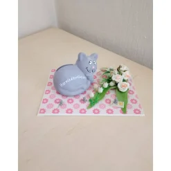 Her mit den Mäusen – Spardose Geldgeschenk Katze als Unikat für jeden Anlass, 13 x 18 cm