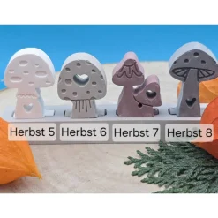 Herbst Steckerchen in Pastell – Handgemachte Deko zum Sammeln & Kombinieren