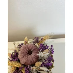 Herbstdeko Herbstgesteck Kürbis Trockenblumen