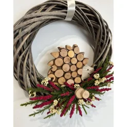 Herbstdeko Herbstkranz Igel