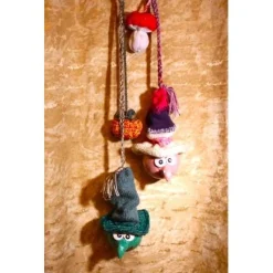 Herbstdeko KUGELHEXEN– Handgemachte Hexen aus Kunststoffkugeln für Deine Halloweenparty Fliegenpilz