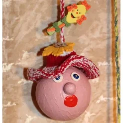 Herbstdeko KUGELWICHTEL Handgemachte Wichtel aus Kunststoffkugeln für Deine Herbstdekoration m. lustigen Drachenklammern