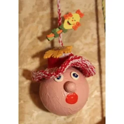 Herbstdeko KUGELWICHTEL Handgemachte Wichtel aus Kunststoffkugeln für Deine Herbstdekoration m. lustigen Drachenklammern