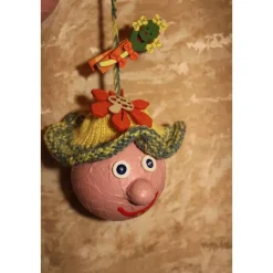 Herbstdeko KUGELWICHTEL Handgemachte Wichtel aus Kunststoffkugeln für Deine Herbstdekoration m. lustigen Drachenklammern