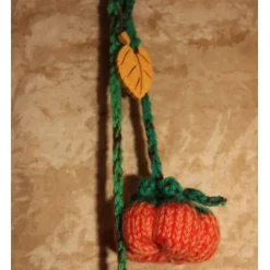 Herbstdeko KUGELWICHTEL KÜRBIS Handgemachte Wichtel aus Kunststoffkugeln für Deine Herbstdekoration