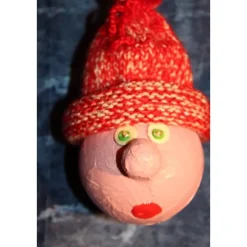 Herbstdeko KUGELWICHTEL QUASTE 2er Set Handgemachte Wichtel aus Kunststoffkugeln für Deine Herbst- oder Winterdekoration