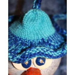 Herbstdeko SCHNEEMANN und KUGELWICHTEL 2er Set Handgemachte Hängedek aus Kunststoffkugeln für Deine Winterdeko