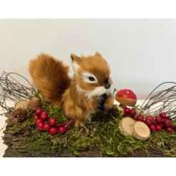 Herbstgesteck Herbstdeko Herbst Eichhörnchen