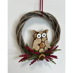 Herbstkranz Herbstdeko Eule